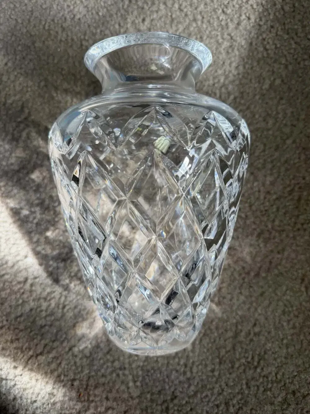 Rare Vintage WATERFORD Diamond / Vertical Cut  8